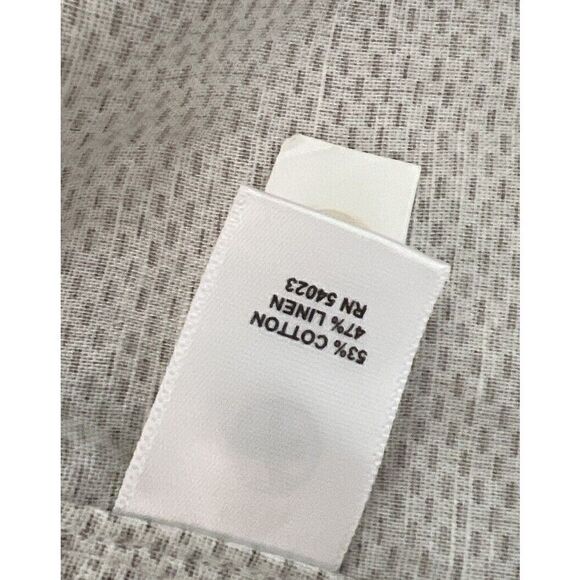 Banana Republic Men Sz XL Slim Fit Micro Print Linen Cotton L/S Shirt Whiskey - Picture 5 of 5